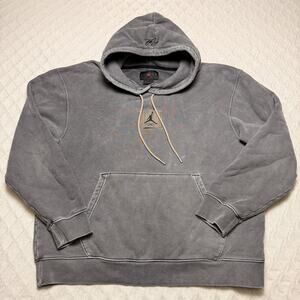 Nike Air Jordan Heritage Sample Washed Gray Fleece Hoodie Mens XL DA9789-010